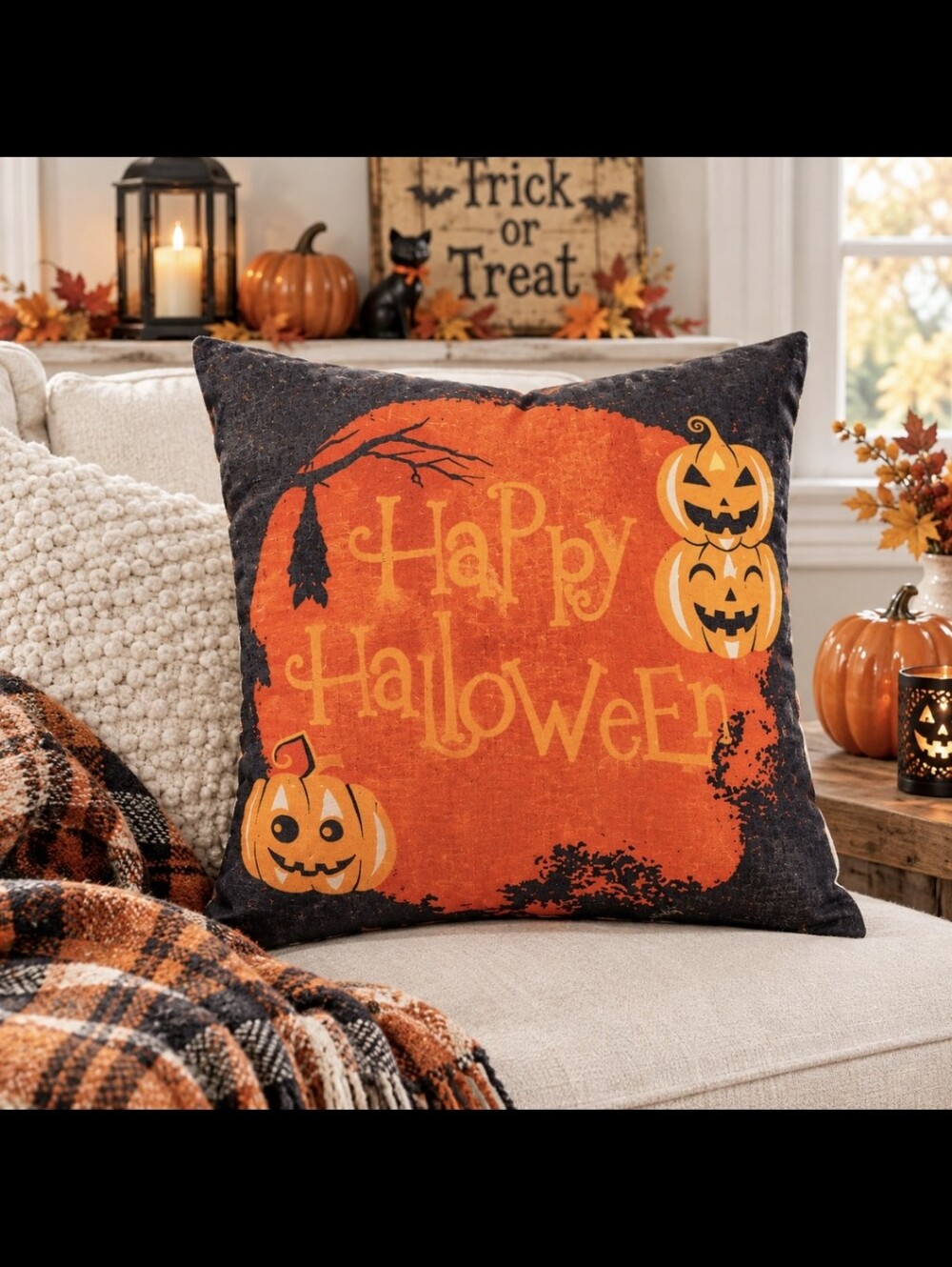 🎃 HALLOWEEN PUMPKIN PILLOW